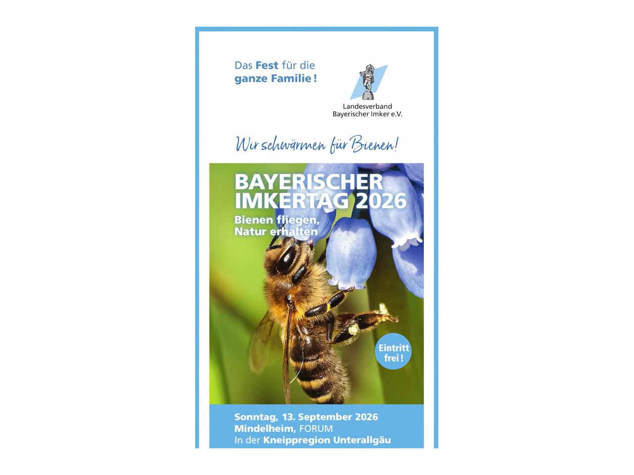 Bayerischer Imkertag 13.09.2026  Mindelheim mit NATURIUS - Bayerischer Imkertag 2026  Mindelheim 
