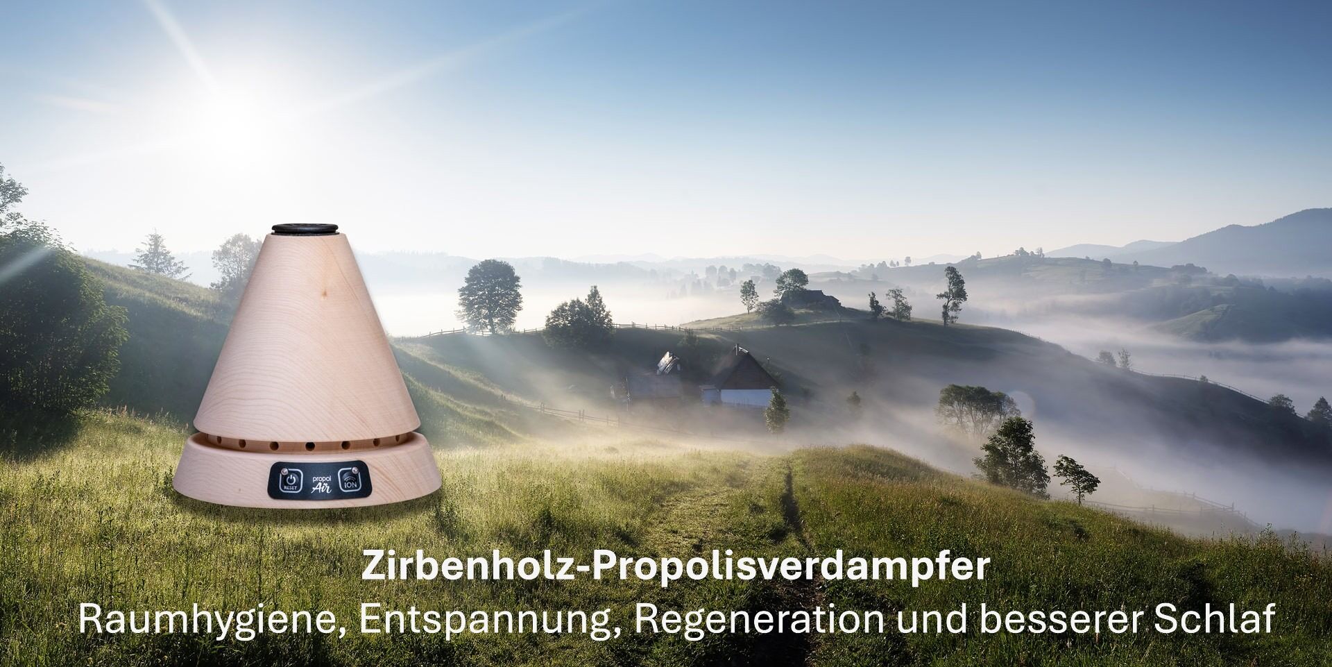 Der neue Zirbenholzverdampfer optimal zur Raumhygiene,...