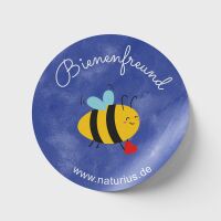 Bienenfreund Sticker blau