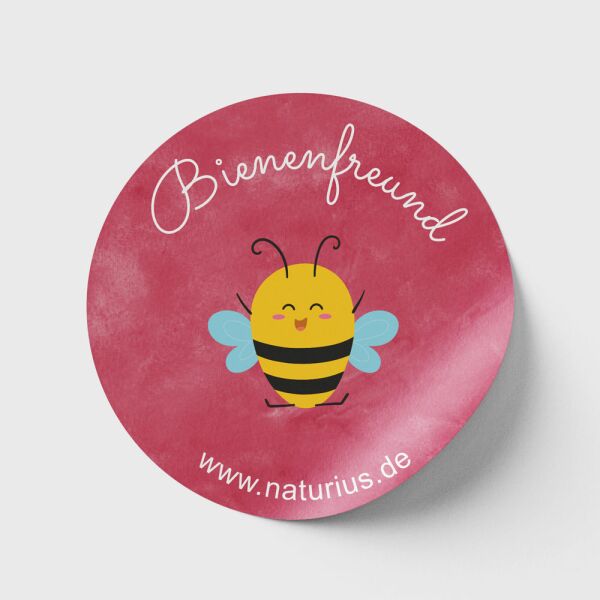 Bienenfreund Sticker gelb