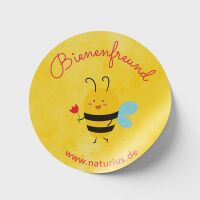 Bienenfreund Sticker orange