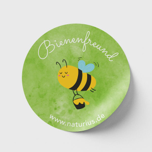 Bienenfreund Sticker grün